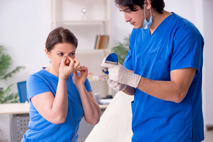 Rhinoplasty consultation