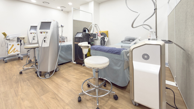 Skin care treatment room at JD Clinic